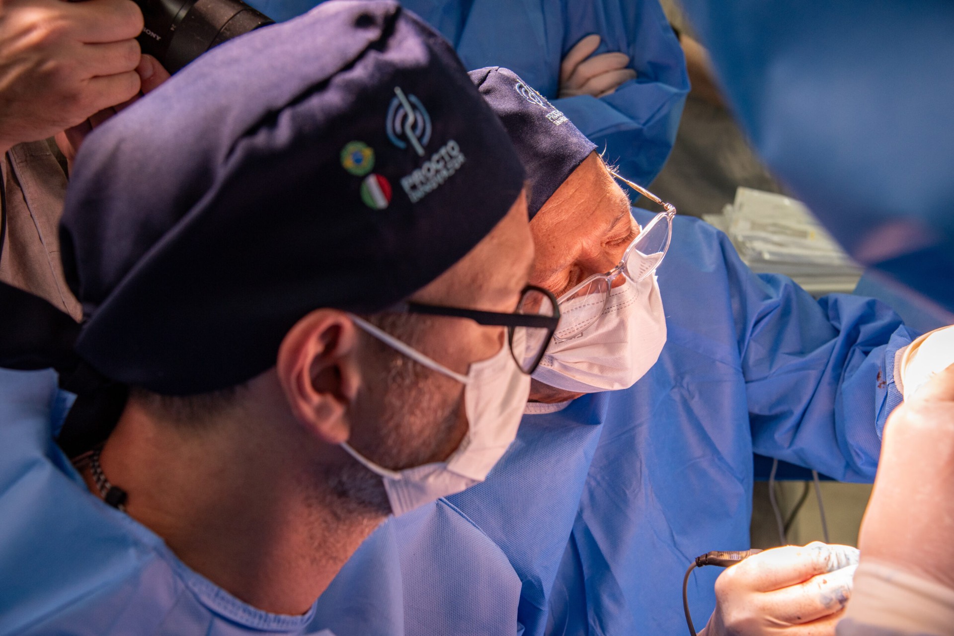 Cirurgia em ambiente hospitalar real